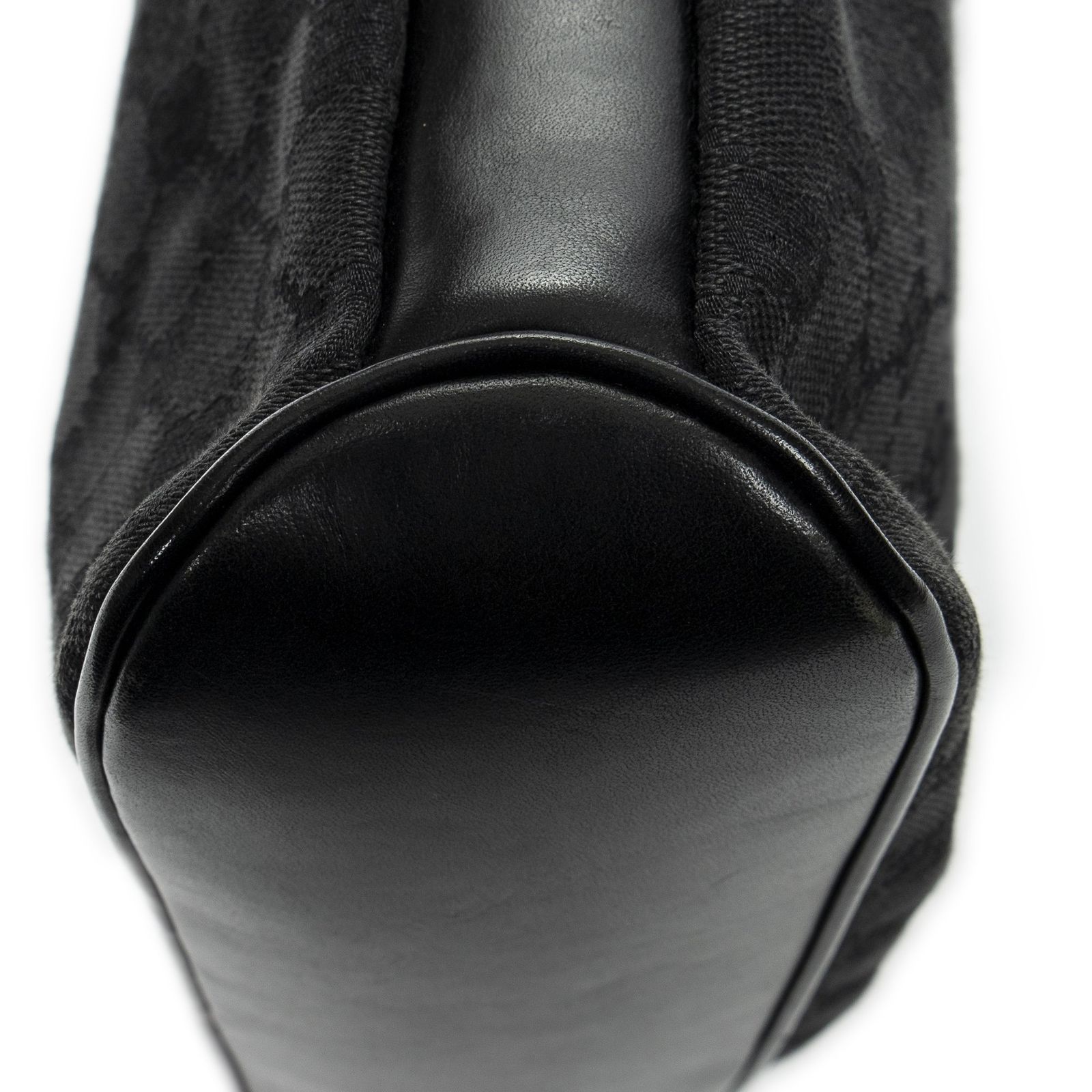 グッチフロントポケットブレイデッドトート黒GGキャンバスA