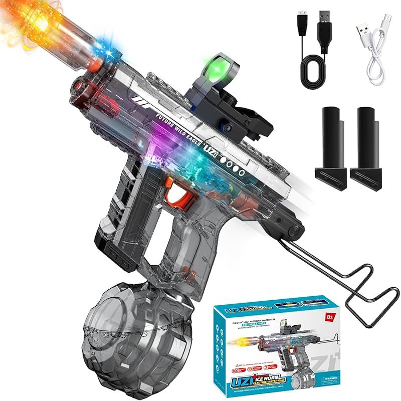 電動水鉄砲 Water Blaster 自動給水 2個 Amazon | 電動ウォーターガン 水鉄砲 電動 自動給水 超強力飛
