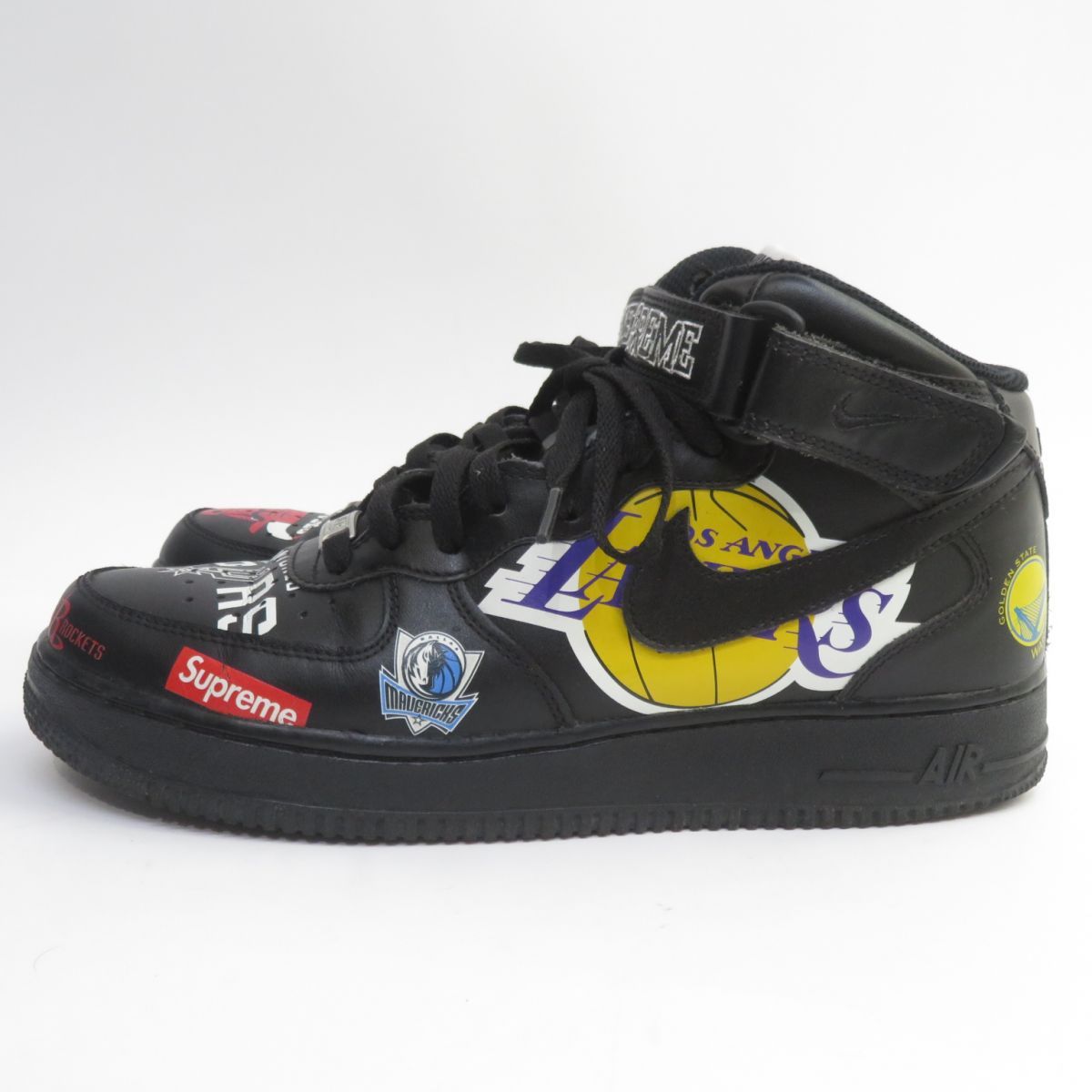 新品希少 シュプリーム × エアフォース1 ステフモリス 限定鉛筆画 711P▲ NIKE ナイキ AIR FORCE 1 MID 07 / SUPREME エアフォース ミッド