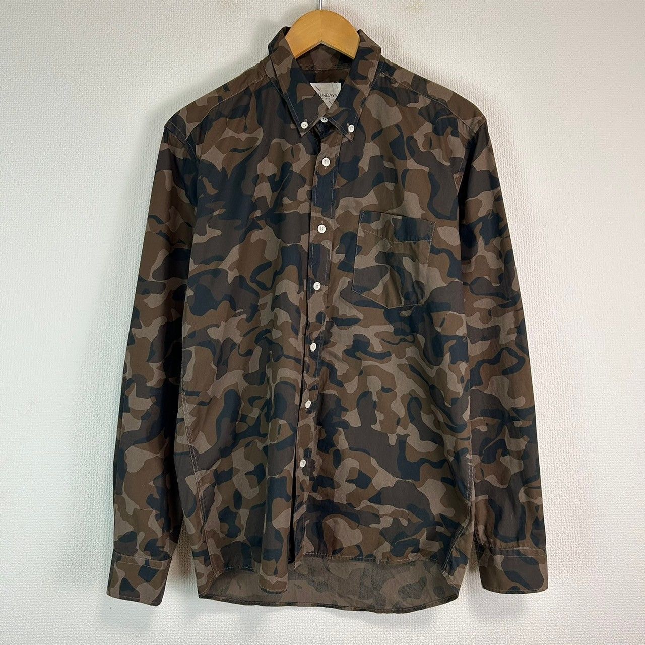 SATURDAYS SURF NYC 柄デニムシャツ M SATURDAYS SURF NYC サタデーズ