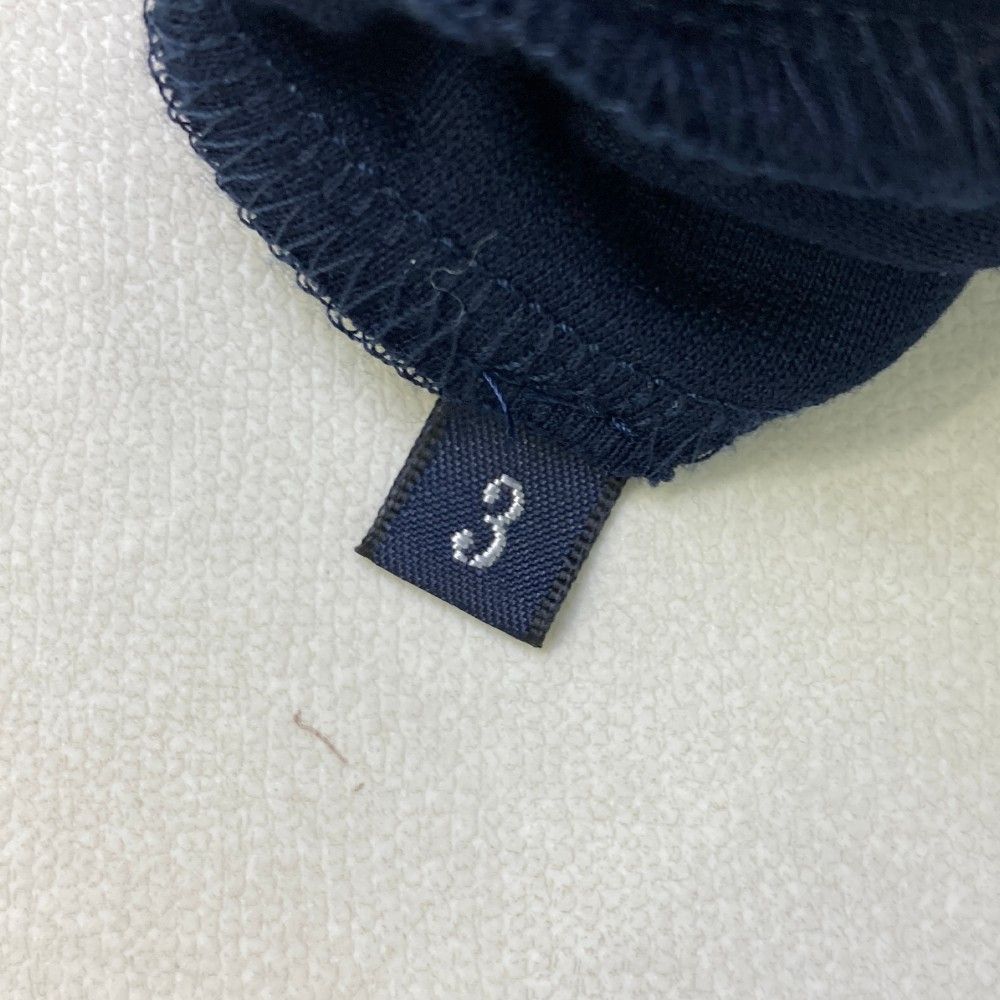 サイズ：3 ZOY ゾーイ ハイネック 長袖Tシャツ ネイビー系