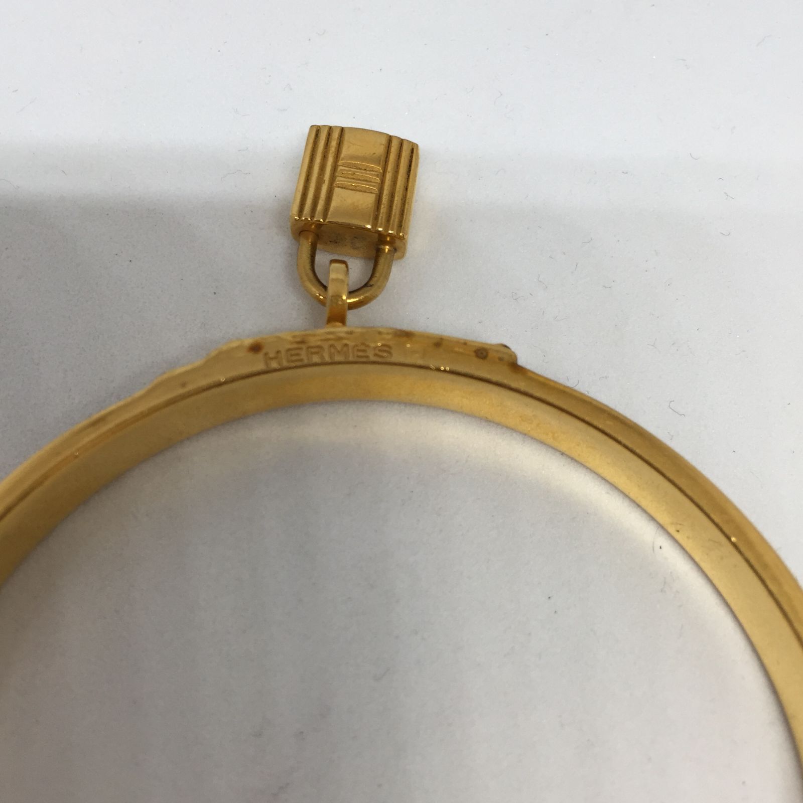 HERMES ゴールド・グレー バングル HERMES ゴールド・グレー バングル