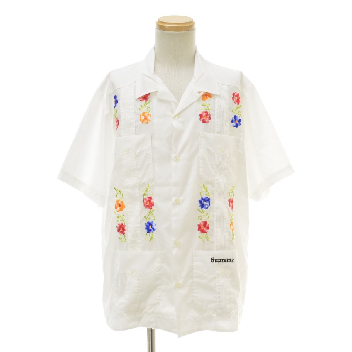 【完売品】supreme Flowers Guayabera S/S Shirt M【SUPREME / シュプリーム】19SS Flowers Guayabera S/S Shirt