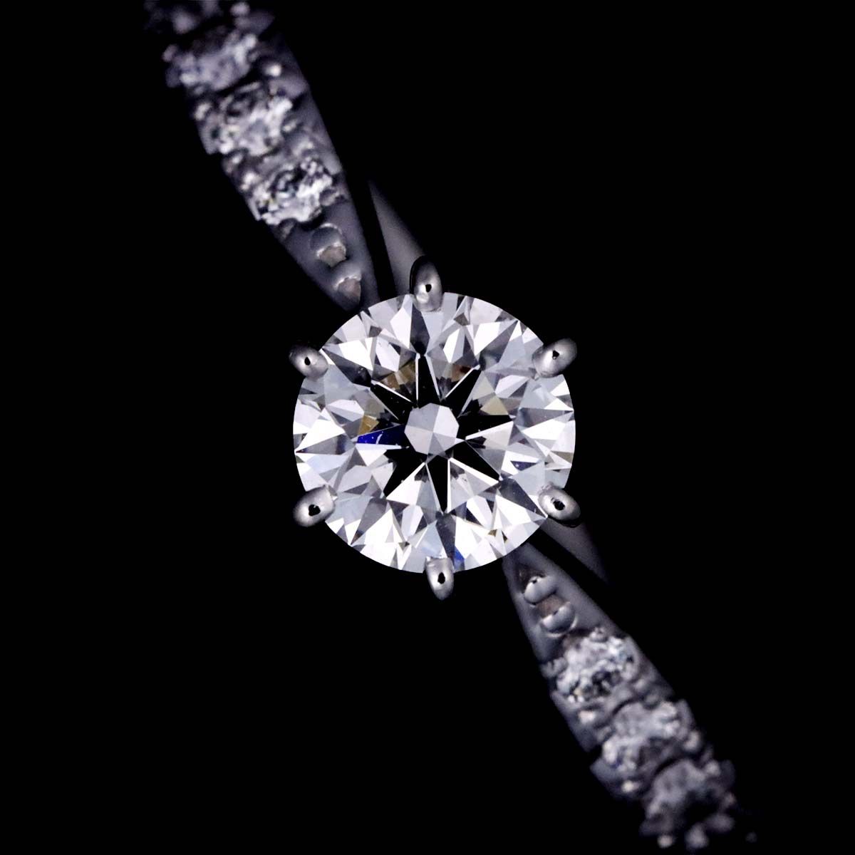 タサキ TASAKI ソリティア ダイヤ 0.40ct F/VS2/3EX 0.09ct 9号