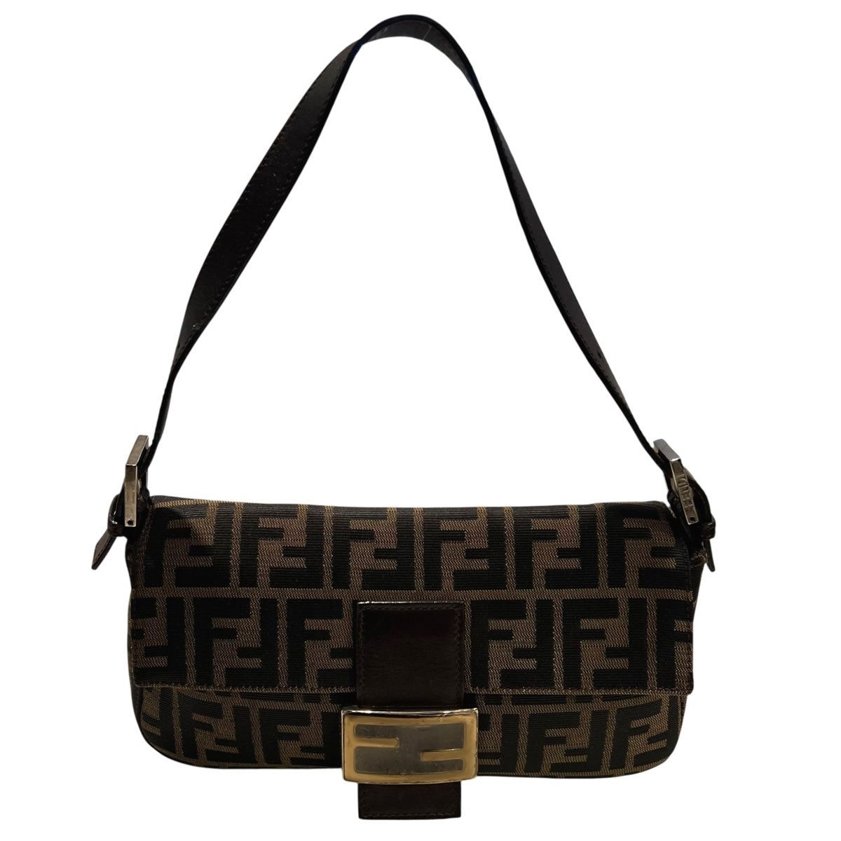 極美品　FENDI　フェンディ　ズッカ　バケット　マンマ　ショルダーバッグ 極美品】 フェンディ ズッカ マンマバケット ショルダーバッグ