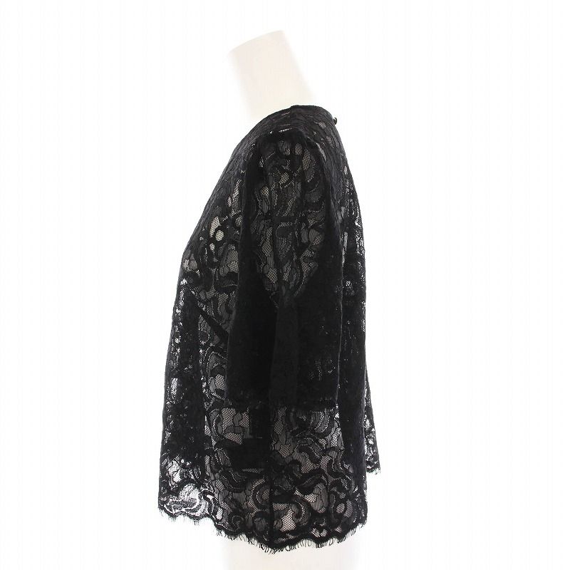 良品 24AW GRACE CONTINENTAL グレースコンチネンタル コードレーストップ 半袖 プルオーバー カットソー 0124341063 F ホワイト レディース 古着 中古 GRACE CONTINENTAL - 良品 24AW GRACE CONTINENTAL グレース