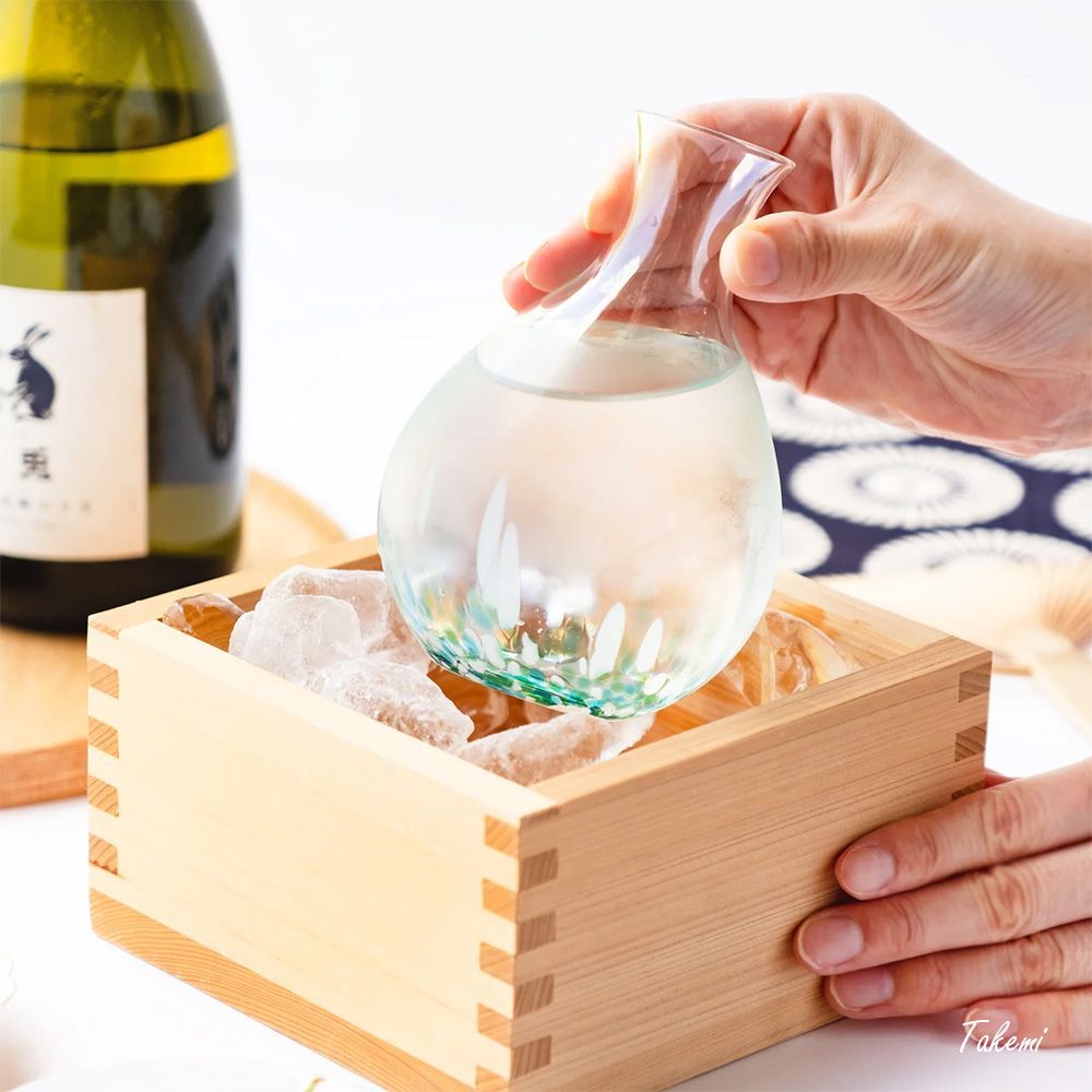 津軽びいどろ 瑞彩 酒器セット 翡翠 | お誕生日プレゼントや父の