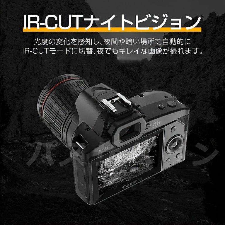 4K対応・高画質32MP デジタルカメラ adjgpt Panasonic 4K ビデオ