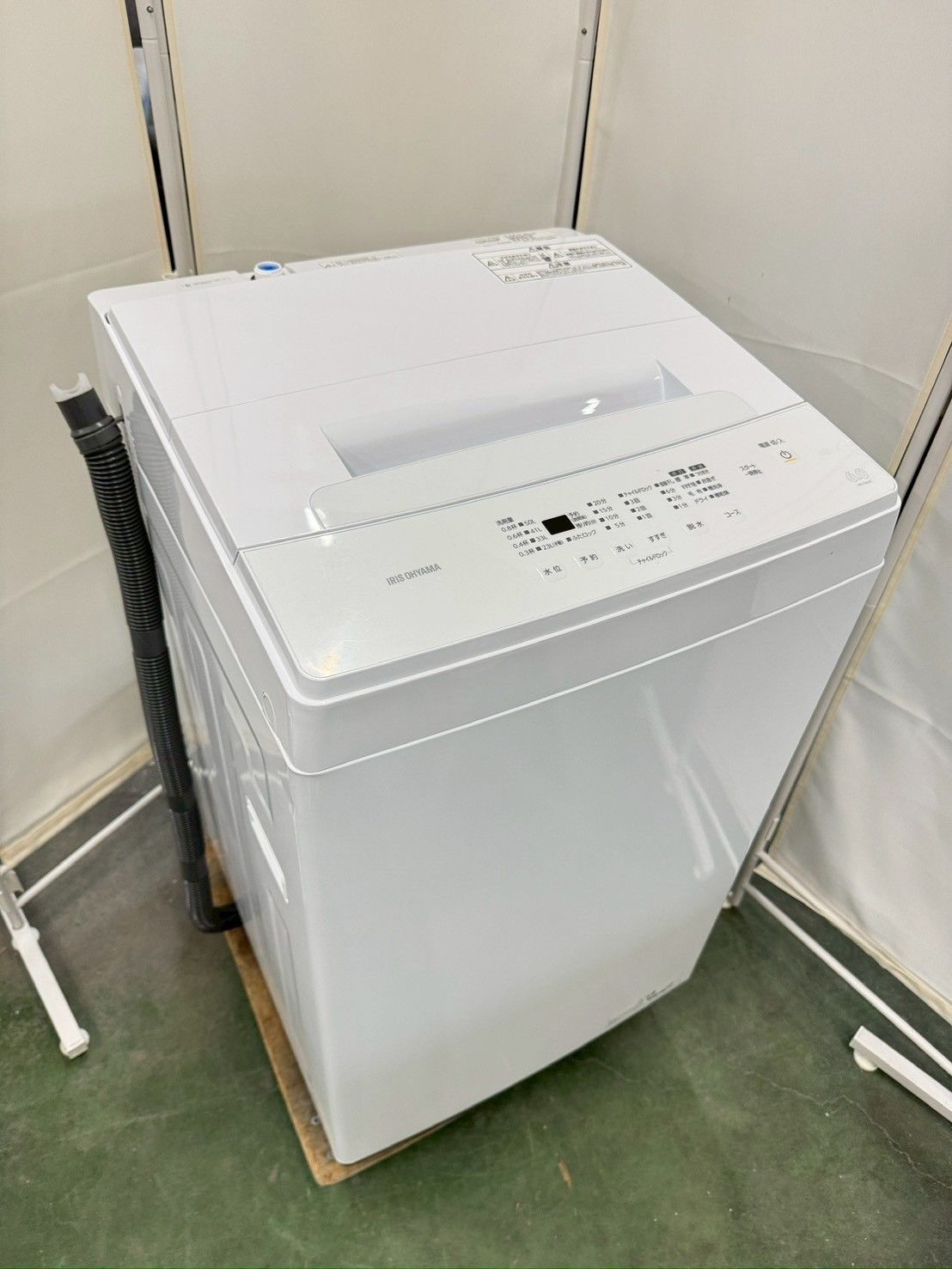 大阪 3か月保障付き 洗濯機 アイリスオーヤマ 6kg 2025年 IAW-T604E SS-58