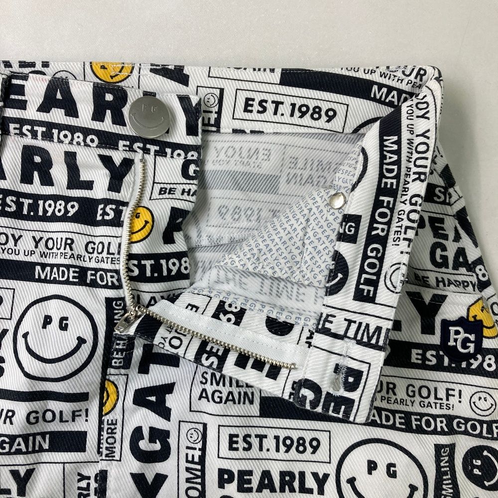 サイズ：1 PEARLY GATES パーリーゲイツ スカート ニコちゃん 総柄