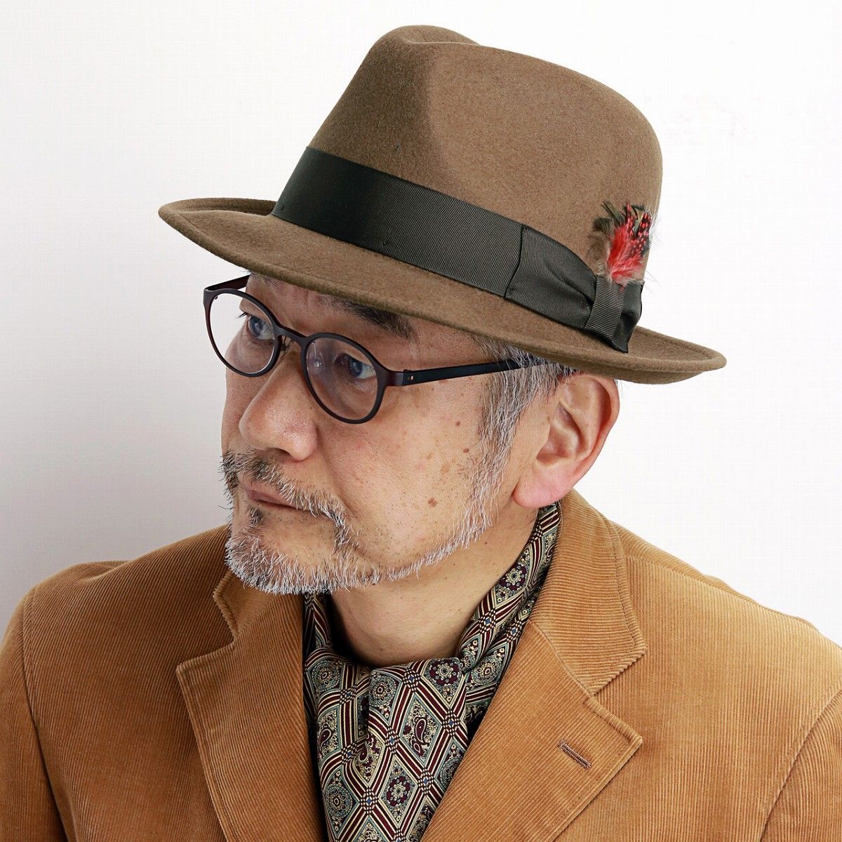 ステットソン ハット 帽子 メンズ フェルトハット ソフトハット 秋 冬 大きいサイズ CAMEL MIX OPENCROWN（キャメルミックス オープンクラウン）SH406 ブラック ＼本日☆全品5%OFFクーポン／ フェルトハット メンズ