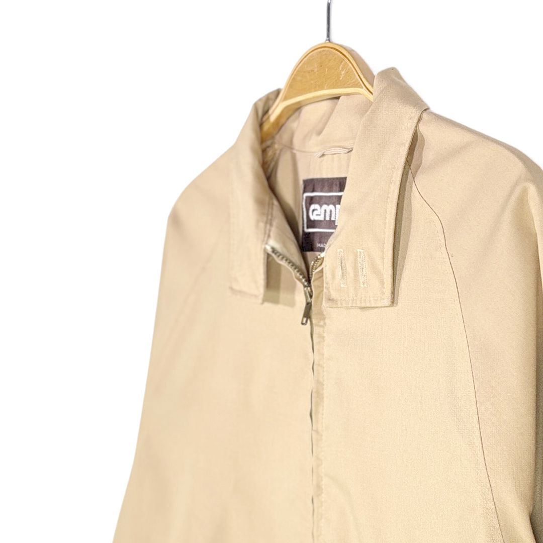 耳新しい 70s キャンパス スウィングトップ ヴィンテージコットンジャケット 無地 ベージュ ブラス棒タロン CAMPUS M