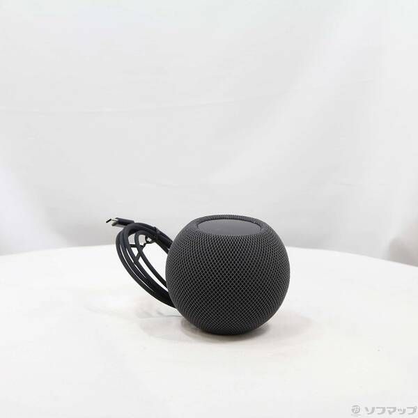 〔中古品〕 HomePod mini スペースグレイ MY5G2J／A 美品】Apple HomePod mini スペースグレー MY5G2J/A