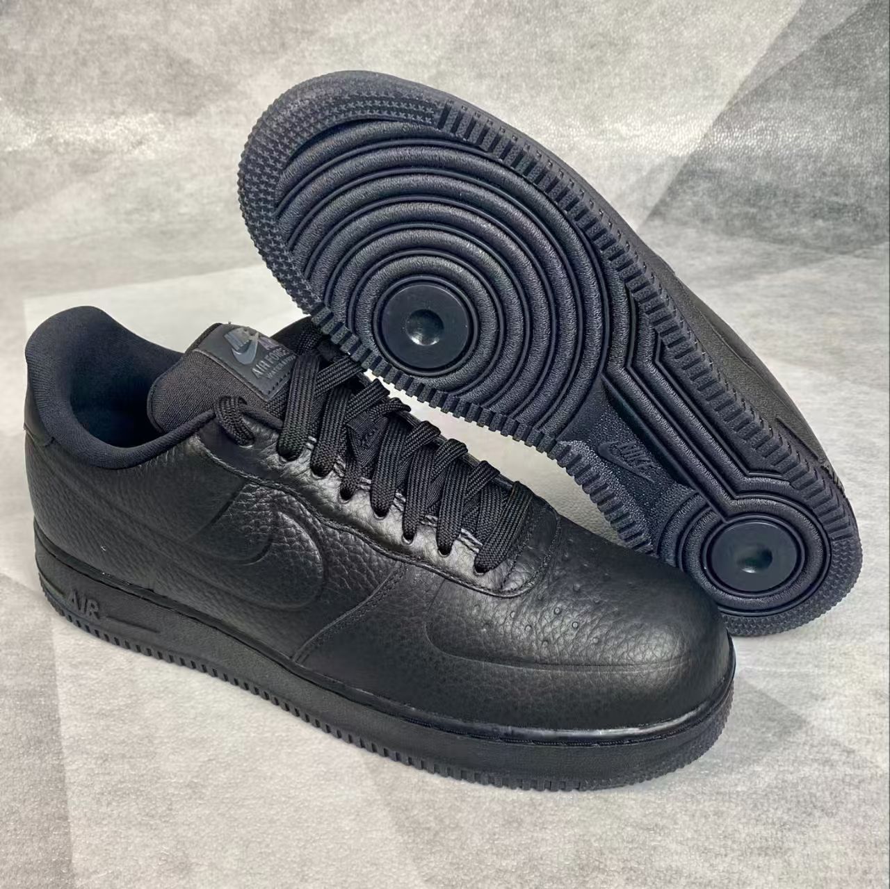 NIKE AIR FORCE 1 LOW WATERPROOF 'BLACK' ナイキ エア フォースワン スニーカー ウォータープルーフ 【MEN'S】 black/black-clear