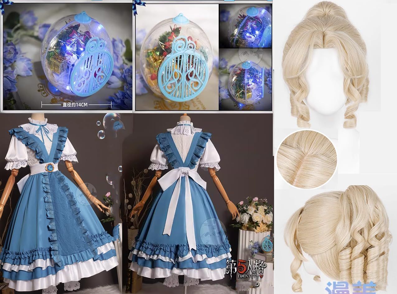 万全な 高品質 鍵 眼鏡付きアイデンティティ5 IdentityⅤ 第五人格 記者 アリス デロス 夢の世界のアリス 演繹の星 コスプレ 衣装 コスチュム 異BJ0925ML03 ハロウィン