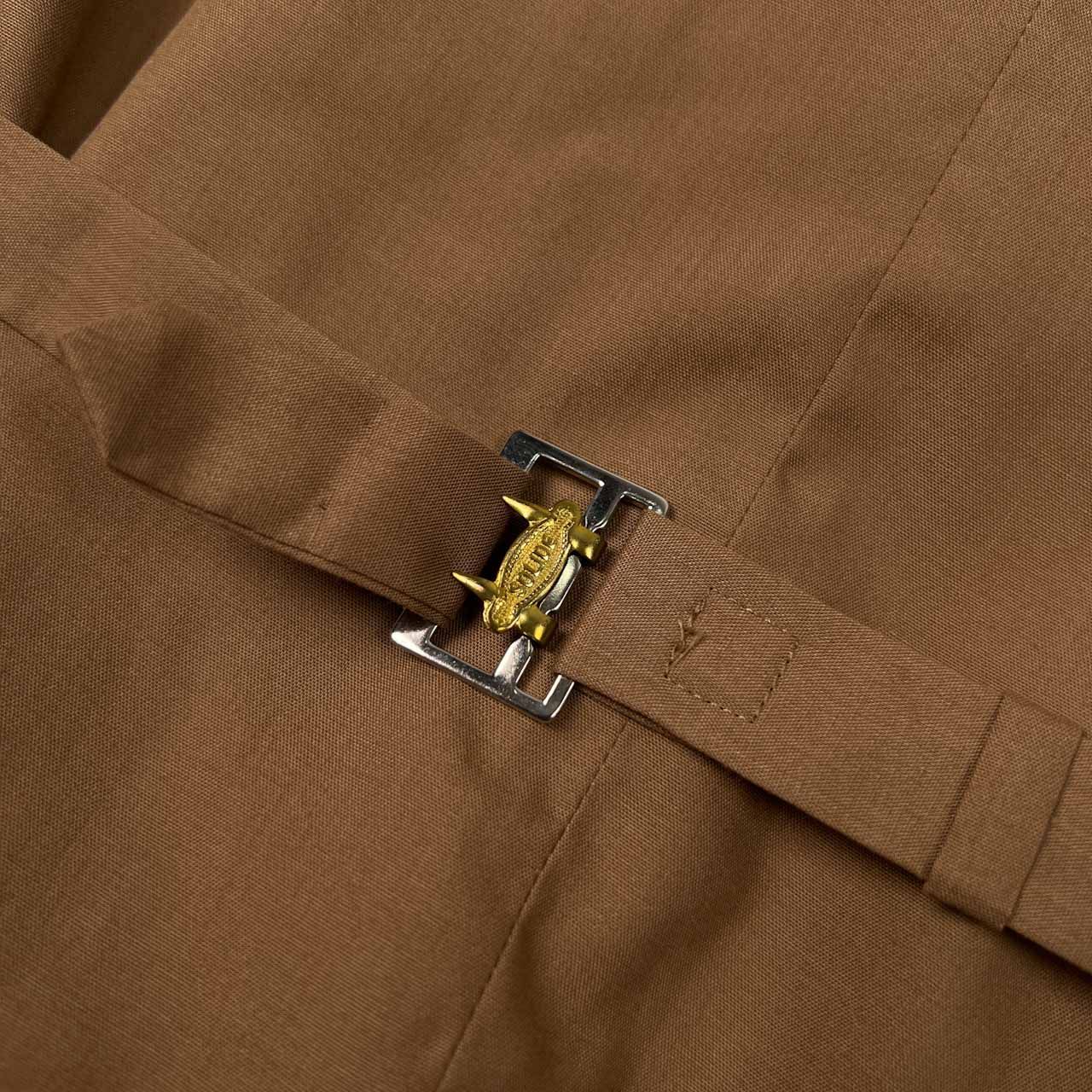 ROMEO GIGLI 日本製 ストライプ 銅ボタン ジャケット ジレ　9号 fit=scale-down,w=1200