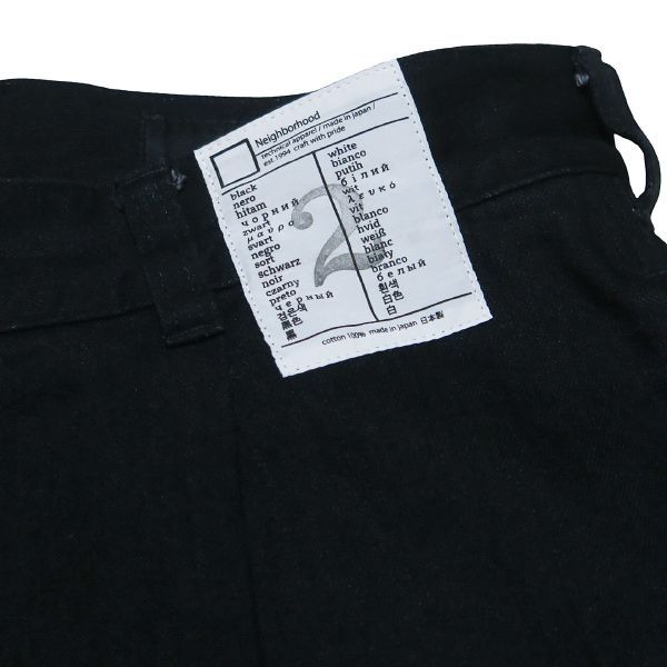 neighborhood 24aw タックパンツブラックXL