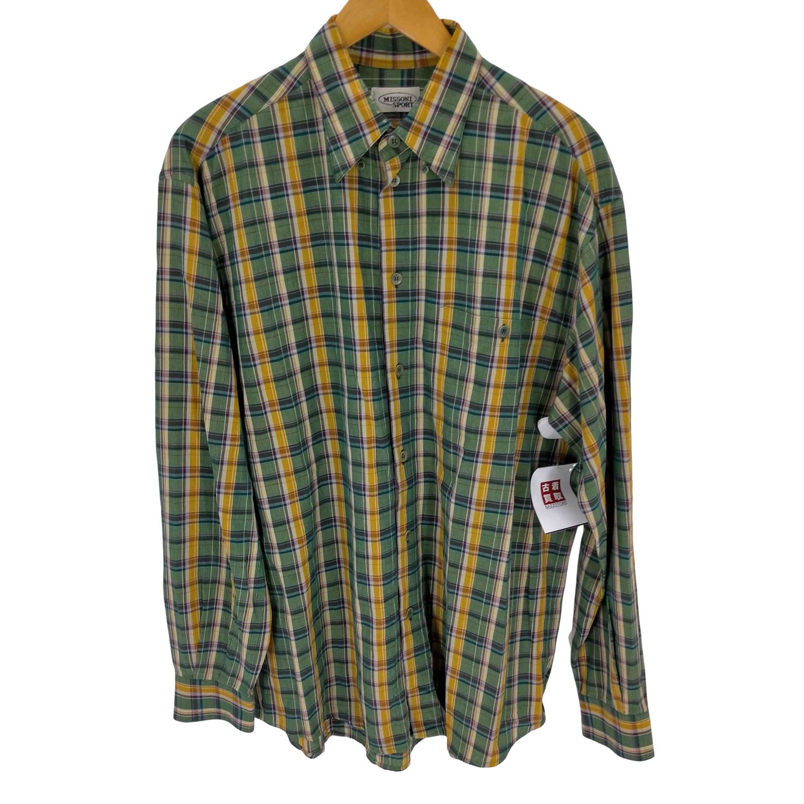 イタリア製 Missoni Sport チェックシャツ MISSONI ミッソーニ SPORT 長袖 シャツ チェック柄 トップス