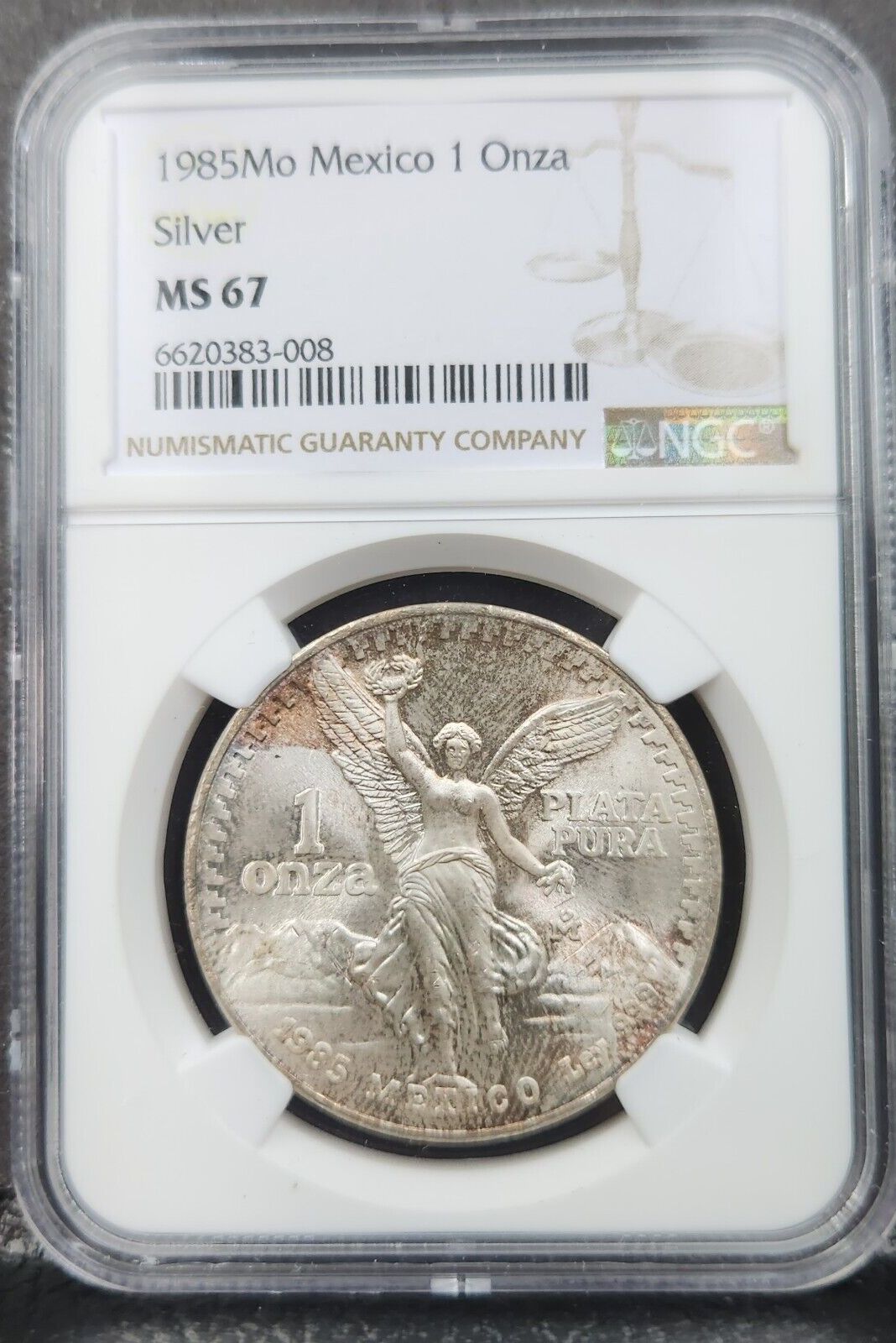1985 MO Mexico 1oz. Silver Libertad MS 67 NGC High Grade 775