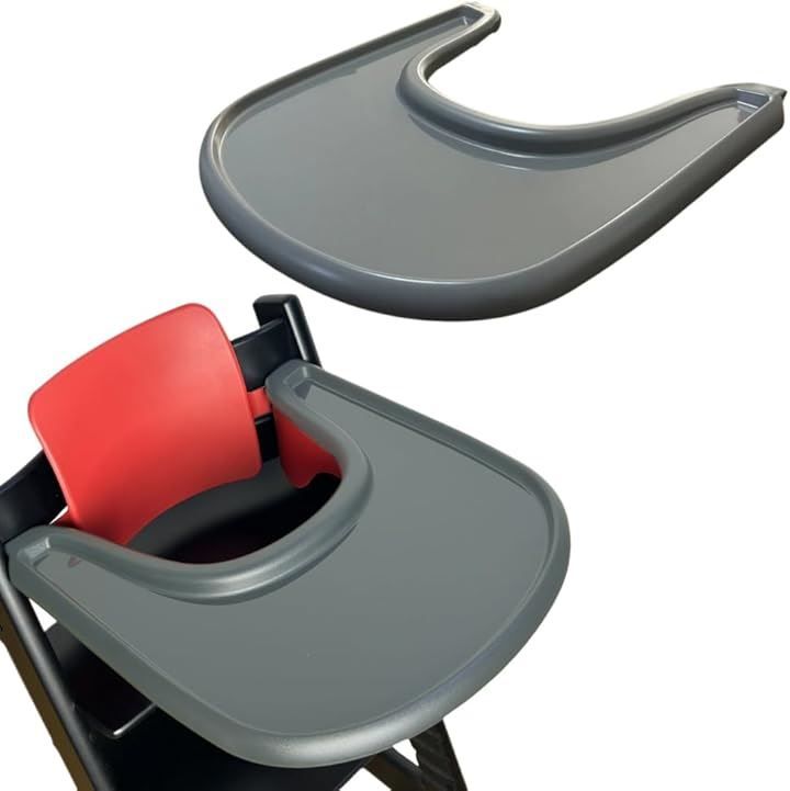 本物保証，人気SALE アーススモール 互換品トリップトラップ 互換品 ストッケ ベビーチェア stokke 専用 トレイ テーブル 食事 ベビーセット テーブルチェア ハーネス ハイチェア 離乳食(グレー) ベビーラック・チェア