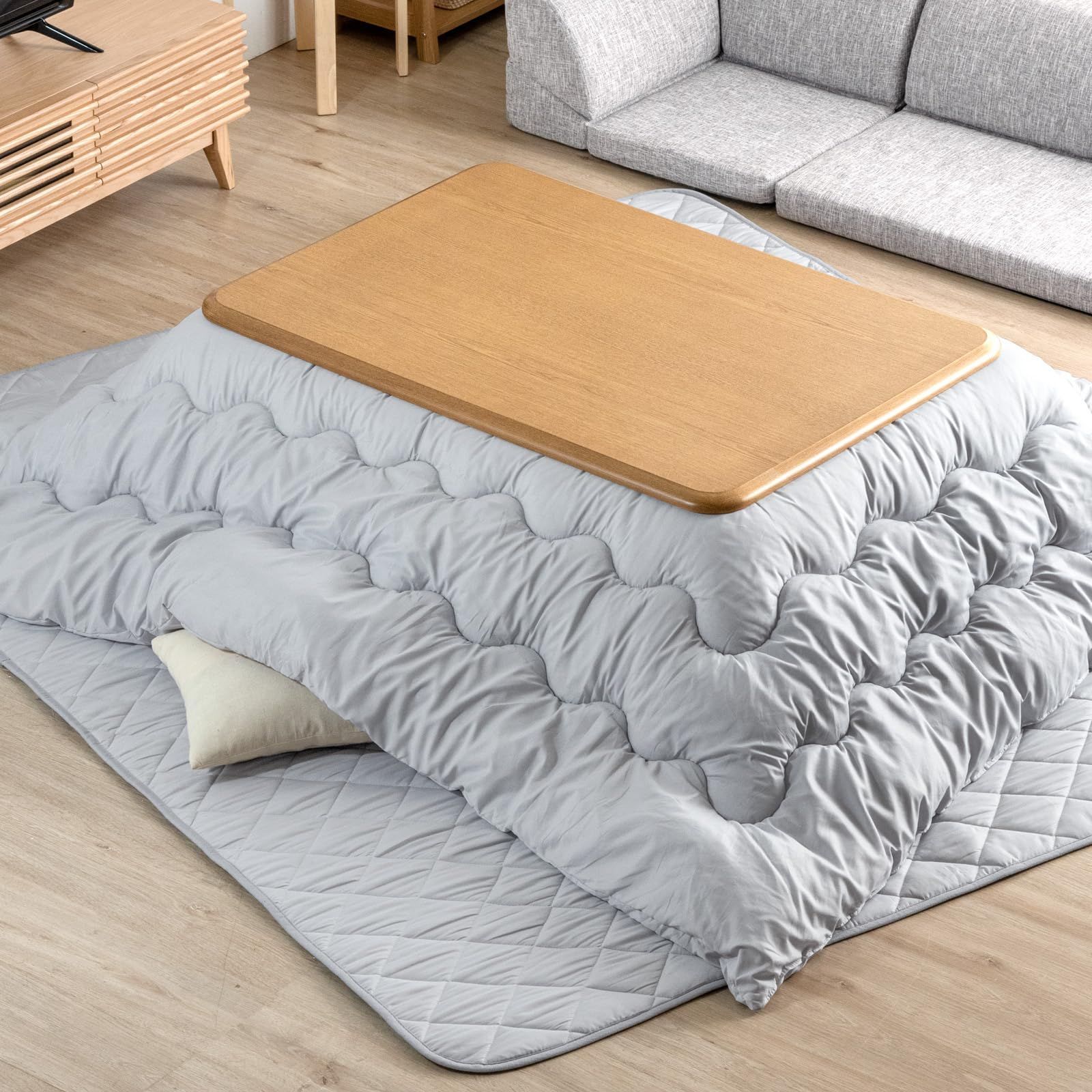 人気商品 掛布団＋敷布団 対応こたつサイズ 幅105-120×奥行75-90cm 長方形 2点セット 掛敷セット こたつ布団 こたつ布団 タンスのゲン 61140264 110709