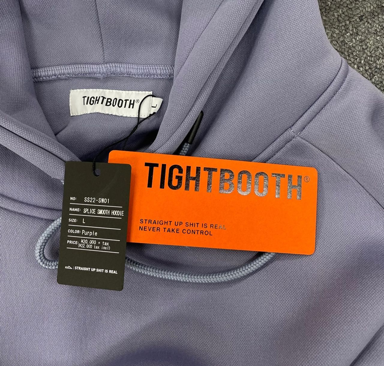 TIGHTBOOTH 22SS SPLICE SMOOTH HOODIE - メルカリ