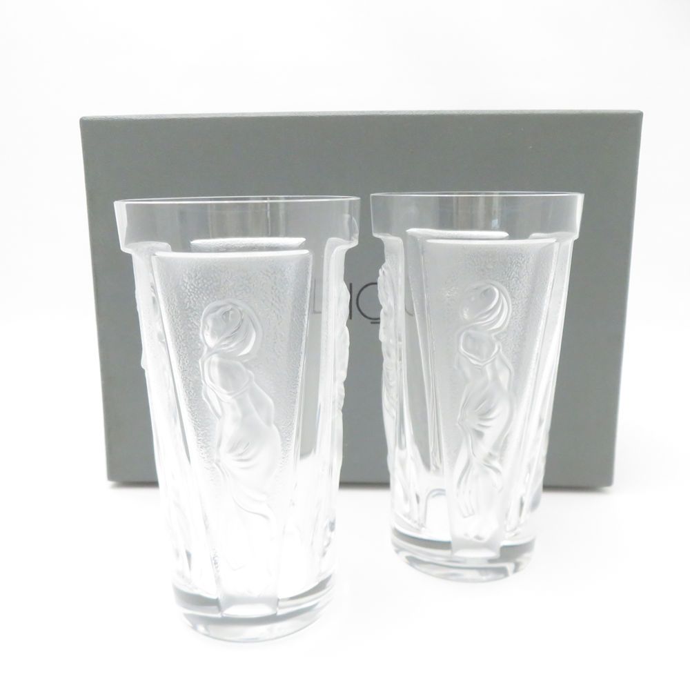 LALIQUE ラリック ミューズ タンブラー 2点 ペア グラス 女神 SC8711Q1