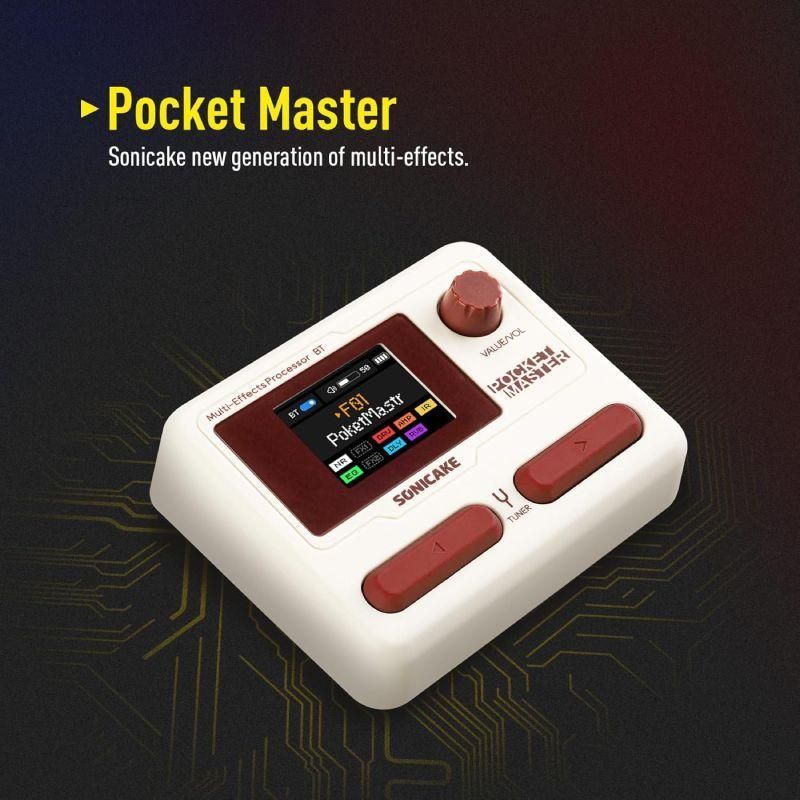 SONICAKE ポケットマスター QME-10 PP マルチエフェクトペダル Sonicake Pocket Master Compact Multi-effects Processor (QME-10)