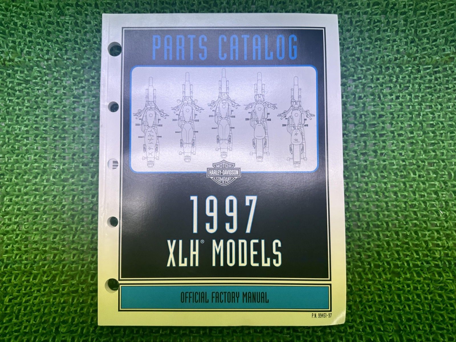 XLH パーツリスト 英語版 ハーレー 正規 バイク 整備書 スポーツスター 1997年XLHモデル パーツカタログ 車検 パーツカタログ tW