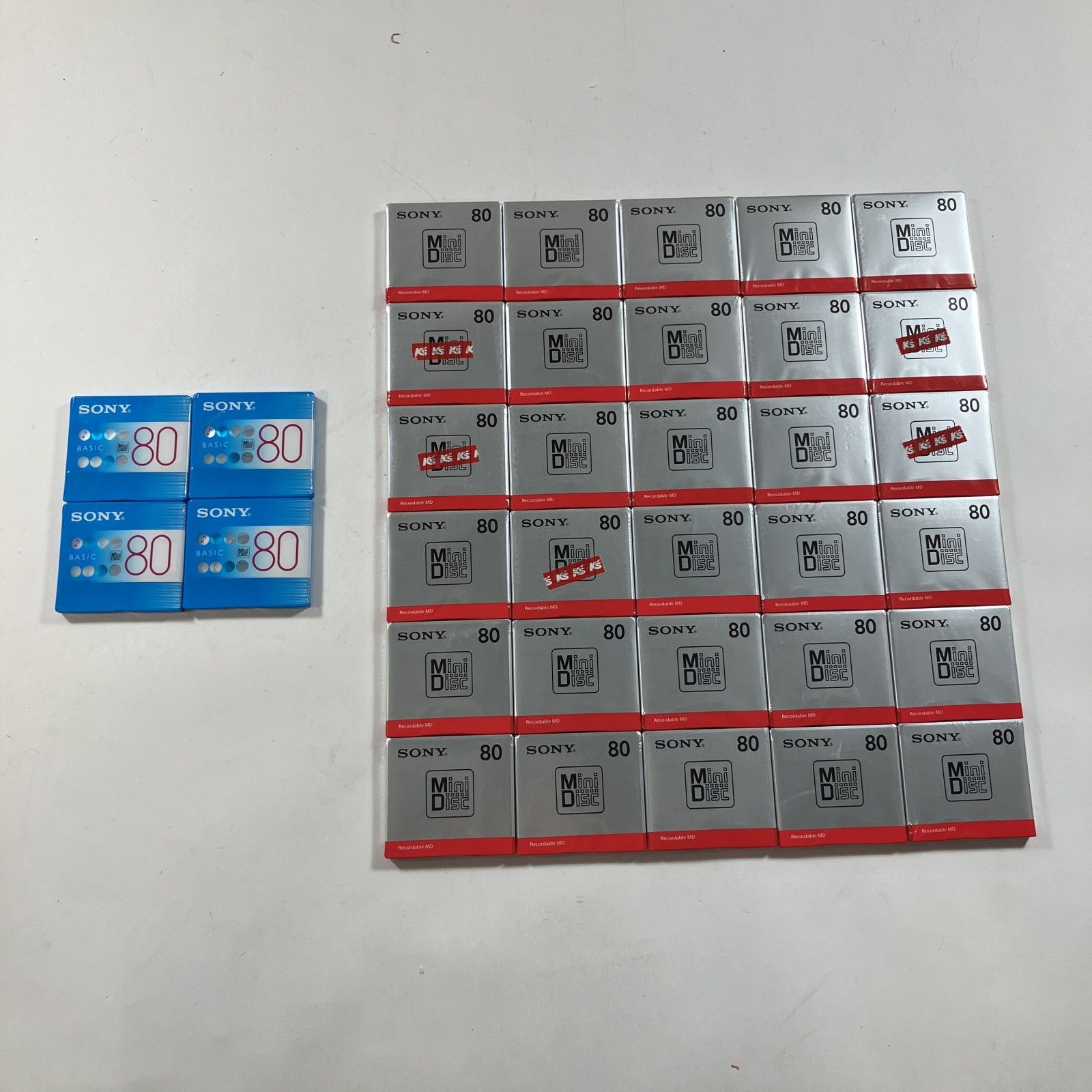 ソニー sony ミニディスク MDW80T 30枚セット SONY MDW80T ディスク種類(MD): MD 30個セット