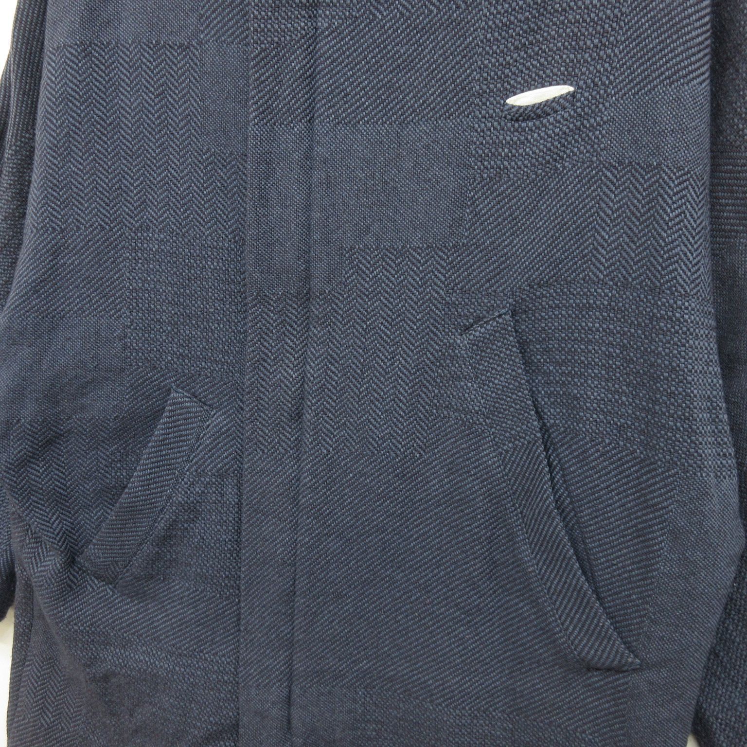 Dulcamara|ﾄﾞｩﾙｶﾏﾗ|ﾊﾟｯﾁﾜｰｸﾂｲｰﾄﾞﾌｰﾄﾞｺｰﾄ|NAVY|ﾈｲﾋﾞｰ