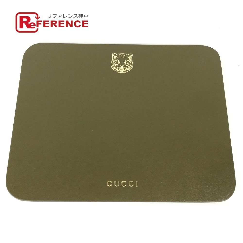 GUCCI グッチ 雑貨 タイガー マウスパッド レザー - メルカリ