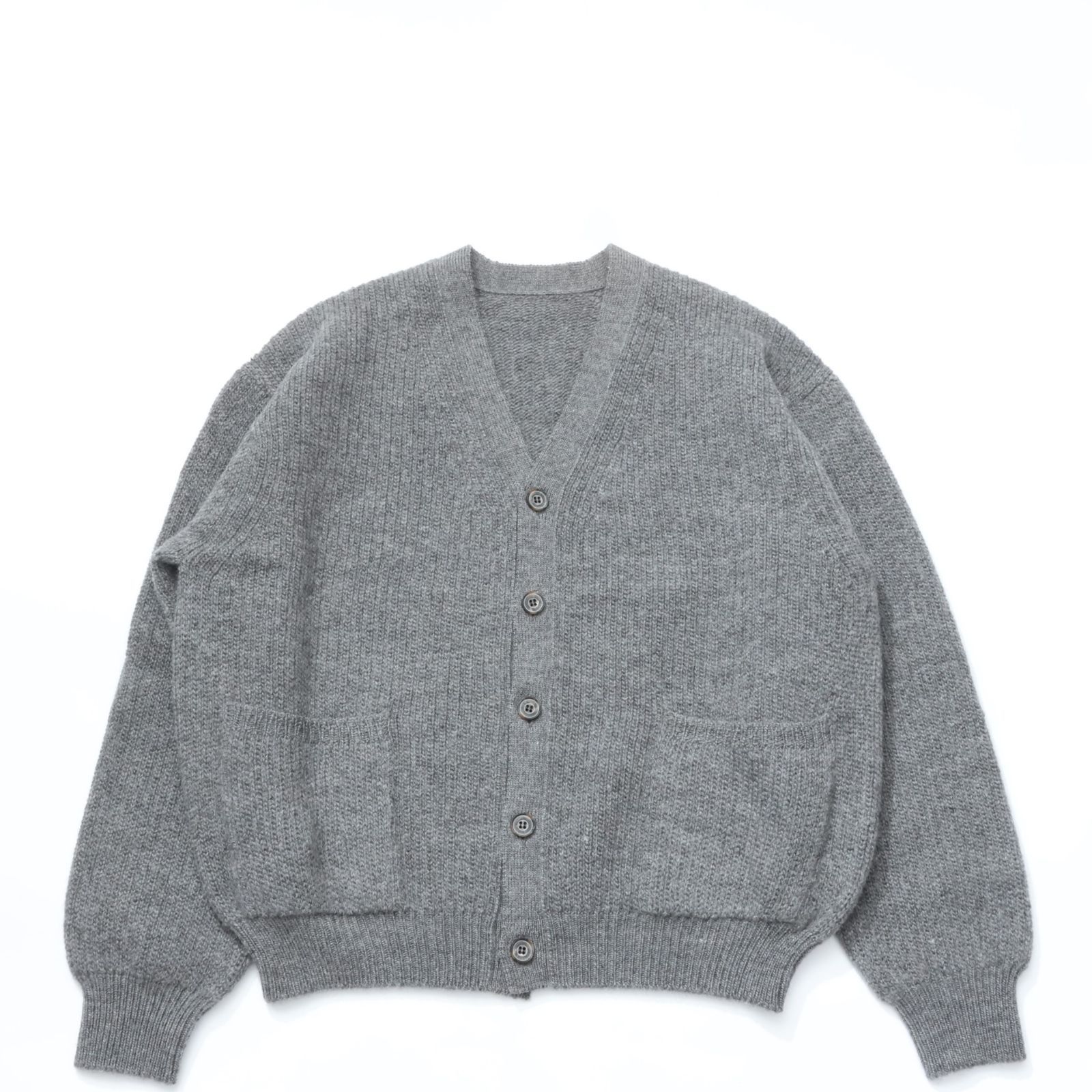 crepuscule クレプスキュール L-G Cardigan エルジー カーディガン GRAY ニット ウール ローゲージ 新品