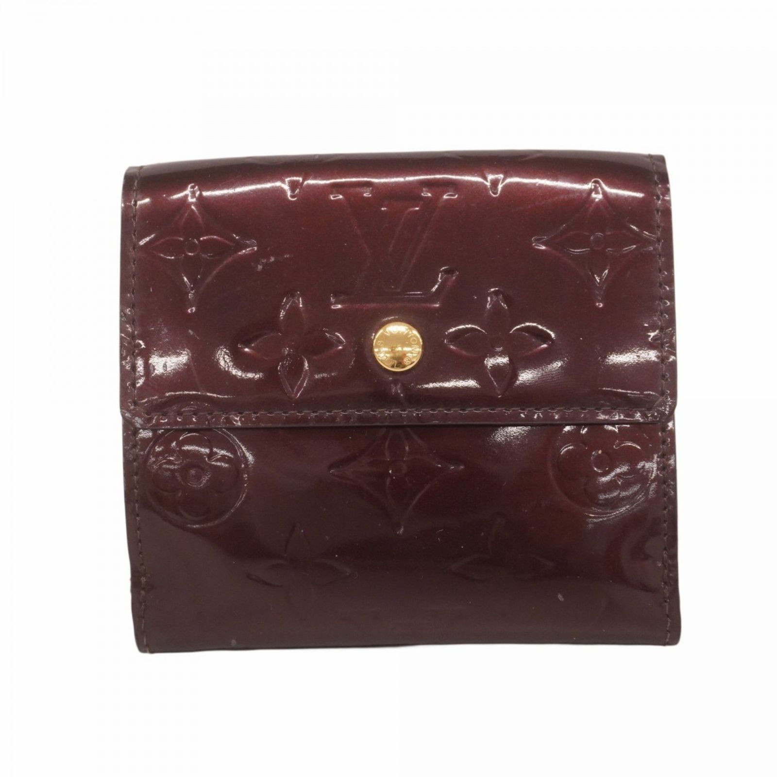 ルイ ヴィトン Louis Vuitton ルイ ヴィトン 三つ折り財布 ヴェルニ ポルトモネビエカルトクレディ M93523 アマラントレディース