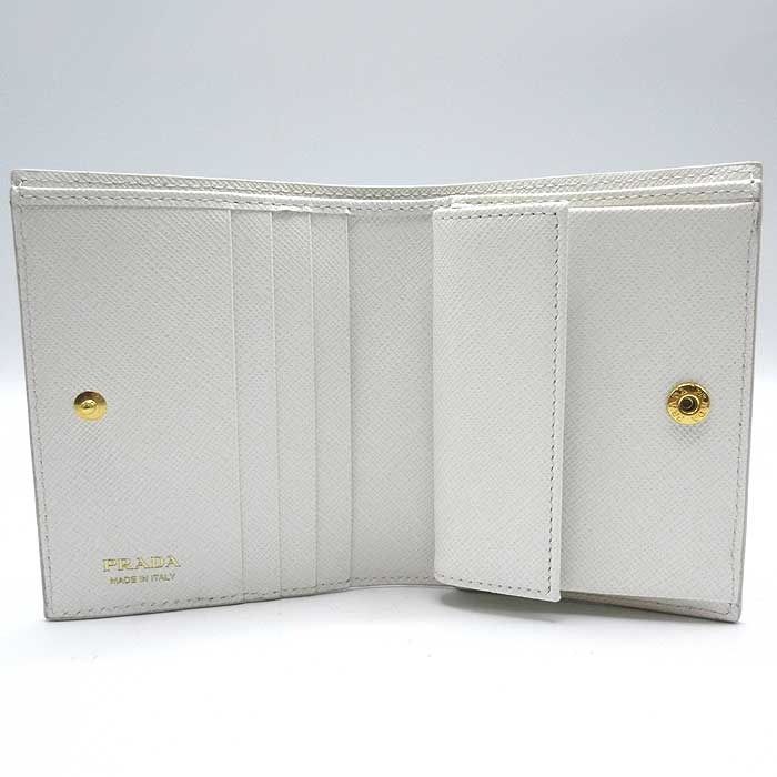 新品】プラダ 1MV204 SAFFIANO METAL 財布 二つ折り財布 (小銭入れあり
