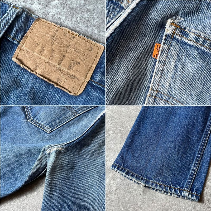 ヒゲ 80s USA製 Levis 517 フレア デニム パンツ 31 28程 / 80