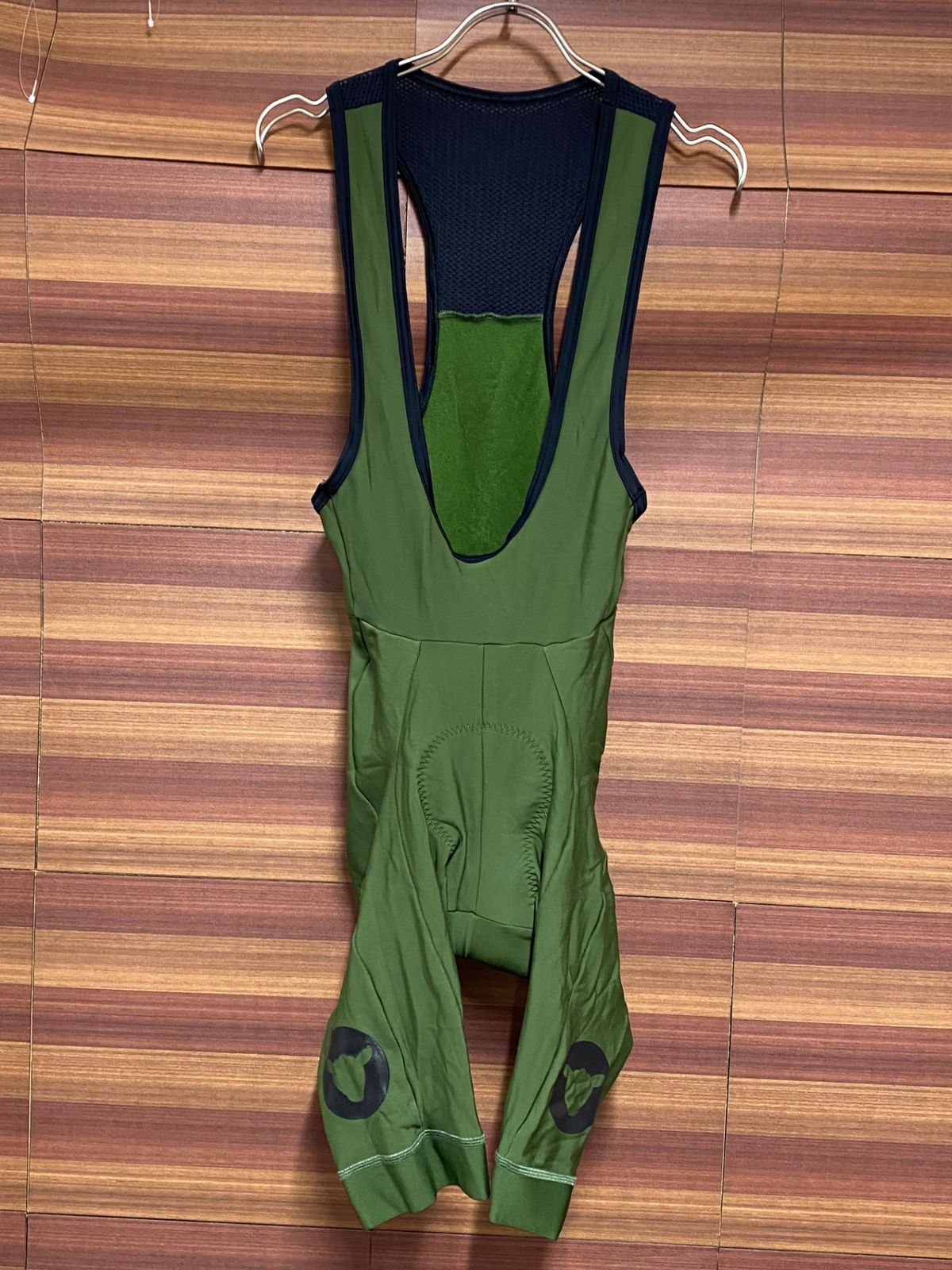 IV070 ブラックシープ Black Sheep Elements Thermal Bib Shorts ビブショーツ 緑 S 裏起毛
