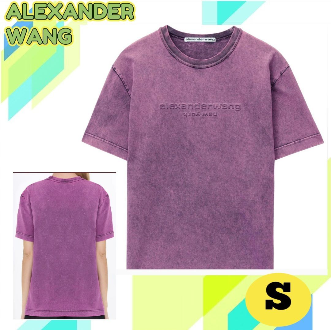 【新品、未使用】アレキサンダーワン エンボスロゴTシャツ グリーン 新品、未使用】アレキサンダーワン エンボスロゴTシャツ グリーン