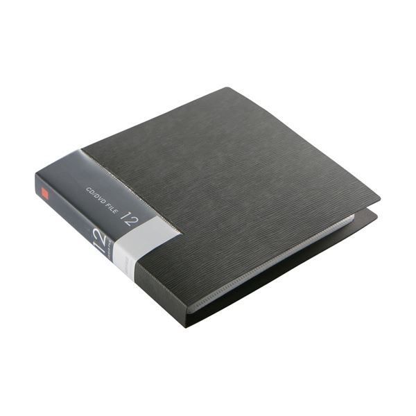 (まとめ) バッファローCDu0026DVDファイルケース ブックタイプ 12枚収納 ブラック BSCD01F12BK 1個 