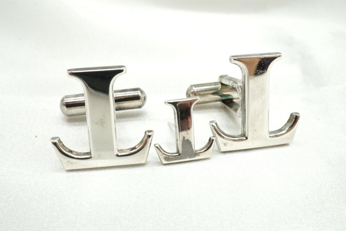 ティファニー カフスリンクス ネクタイピン 2点セット メンズ ロゴ 銀 シルバー TIFFANY-Co. 3872j