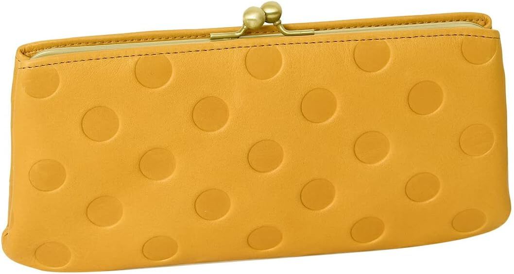 Amazonから発送 ズッケロ 55407 本革 長財布 がま口 側面にスナップボタン開閉のフリーポケット付き 日本製 zucchero レディース キャメル