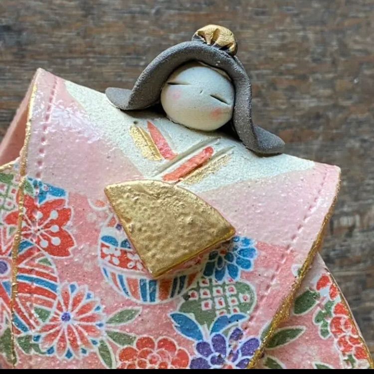陶器の雛人形 土雛 二重桜雛 豊大窯 - メルカリ
