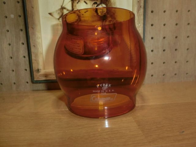 コールマン Coleman 200系 アンバーグローブ　リプロ リプロ コールマンランタン 200A ベスト 242 パイレックス ロゴ入り