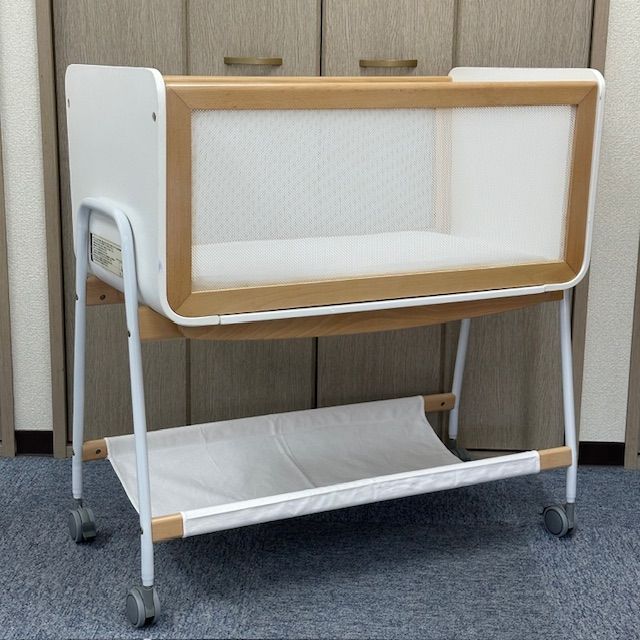 クリーニング済み 説明書付 wagon リリワゴン2 ベビーベッド マット付