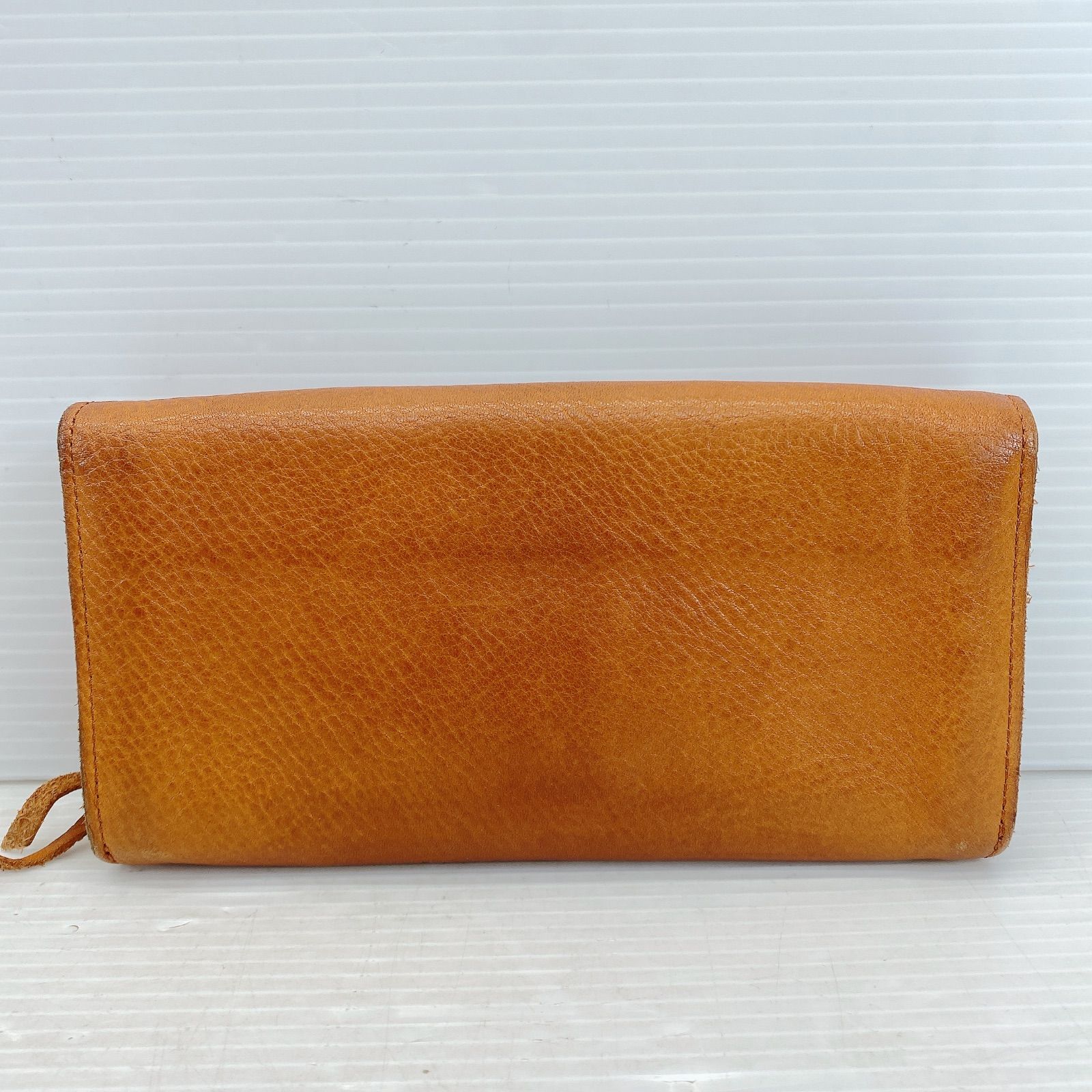 Kanmi. ブラウン 長財布⭐︎新品未使用⭐︎週末限定値下げ！ □ Kanmi カンミ 長財布 ブラウン レザー 保存袋付き 中古品