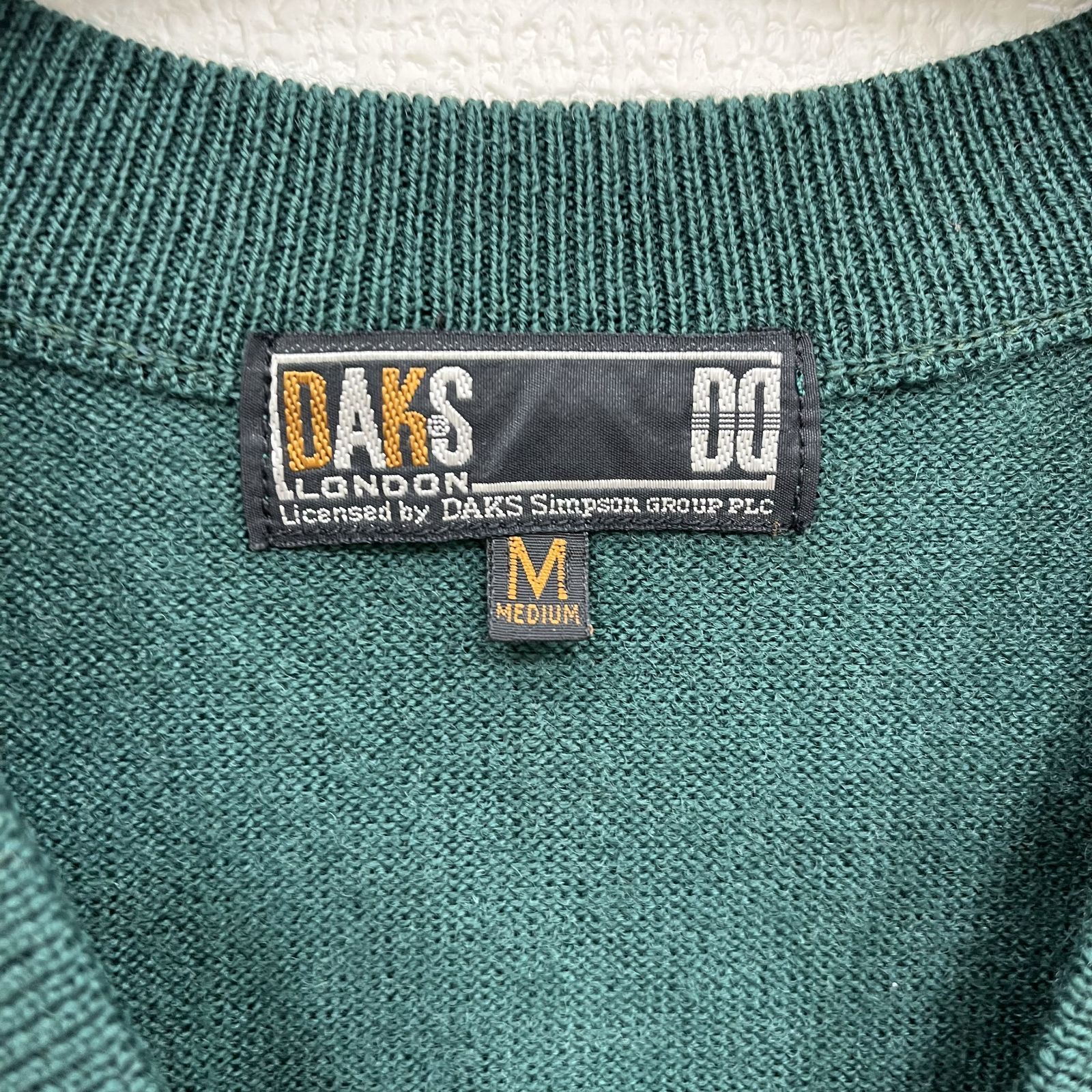 A【未使用】DAKS LONDON ダックス ニット ベスト メンズ サイズM