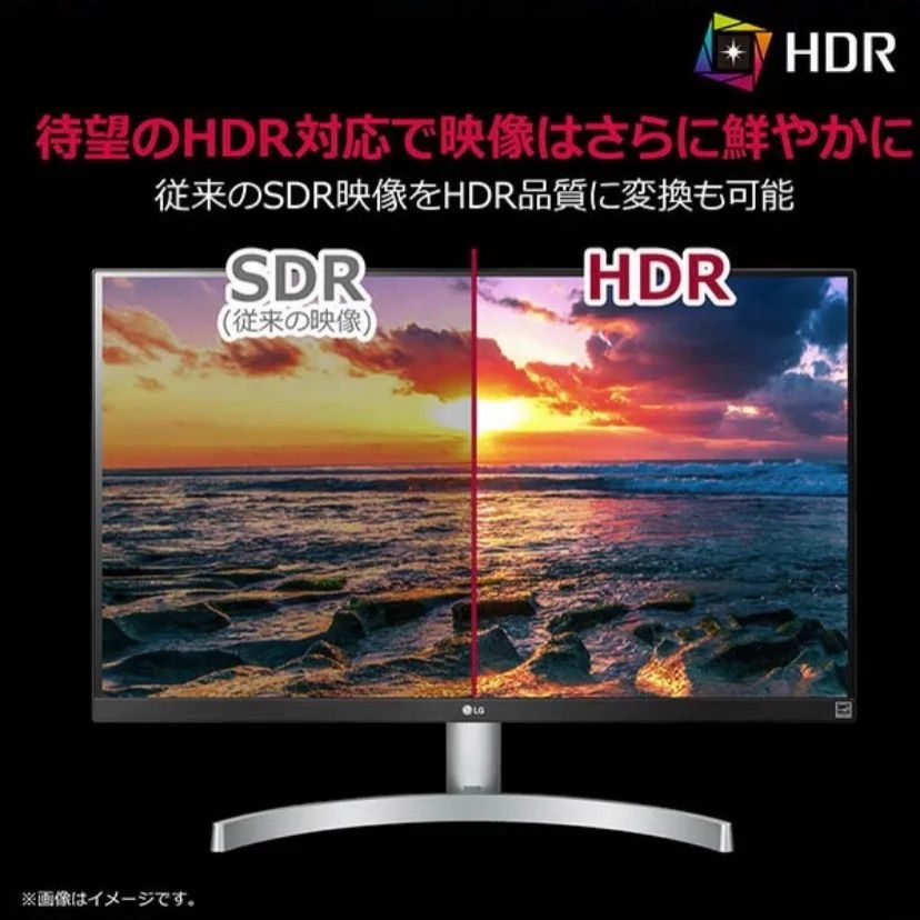 LG 27型4K対応液晶ディスプレイ 27UL550 ホワイト - なないろショップ