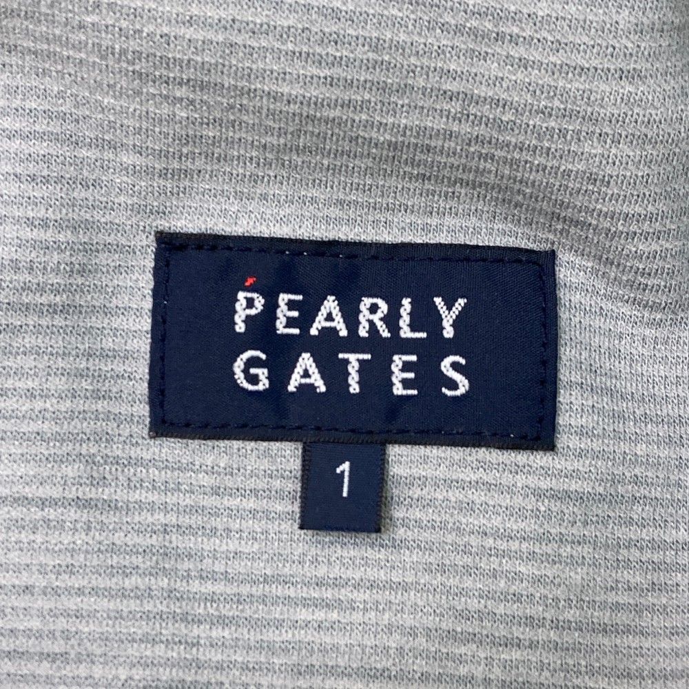【パーリーゲイツ】美品 ジップパーカー グレー 1サイズ レディース サイズ：1 PEARLY GATES パーリーゲイツ スウェット ジップパーカー
