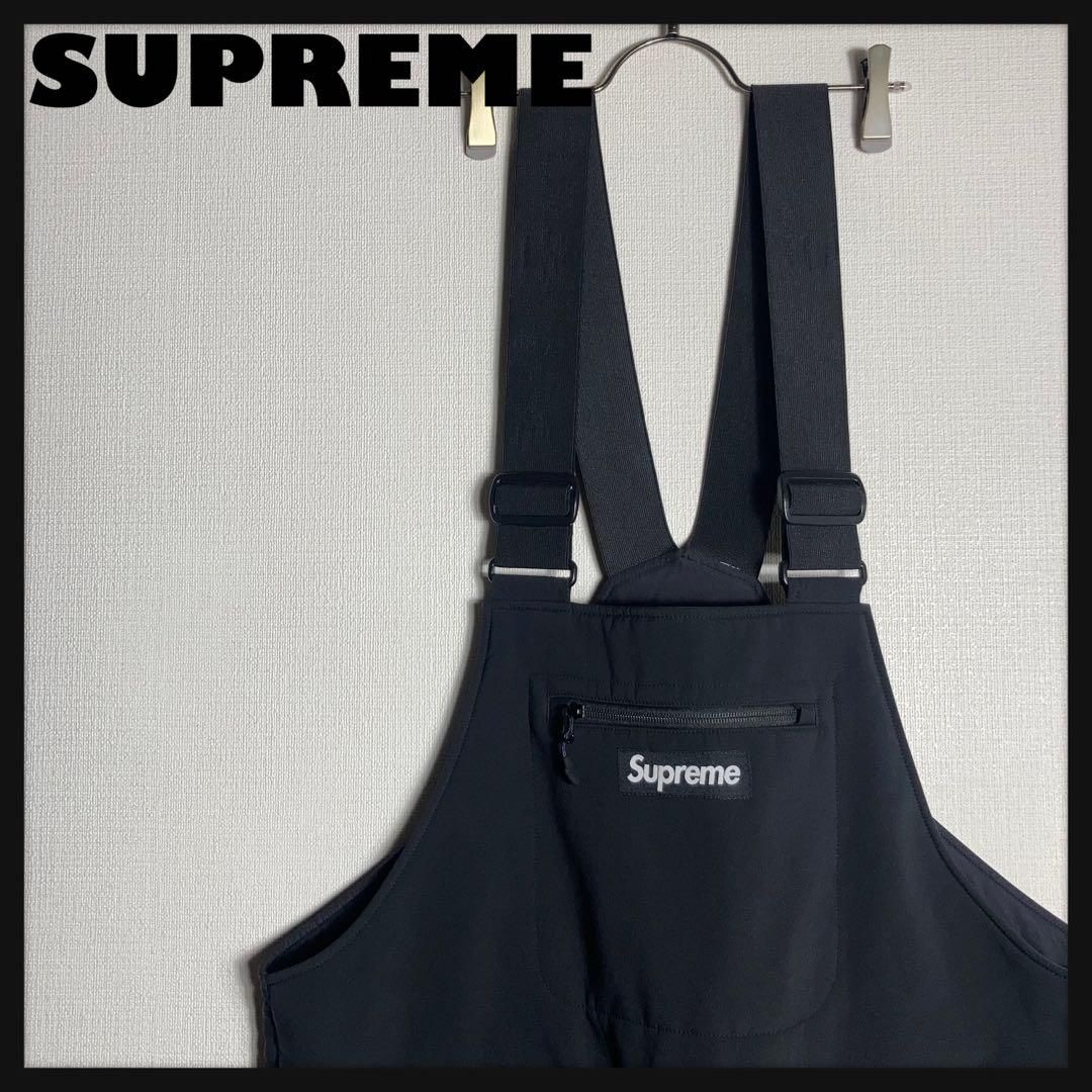 SUPREME ロゴ入りオーバーオール つなぎ 裏地ボア XL