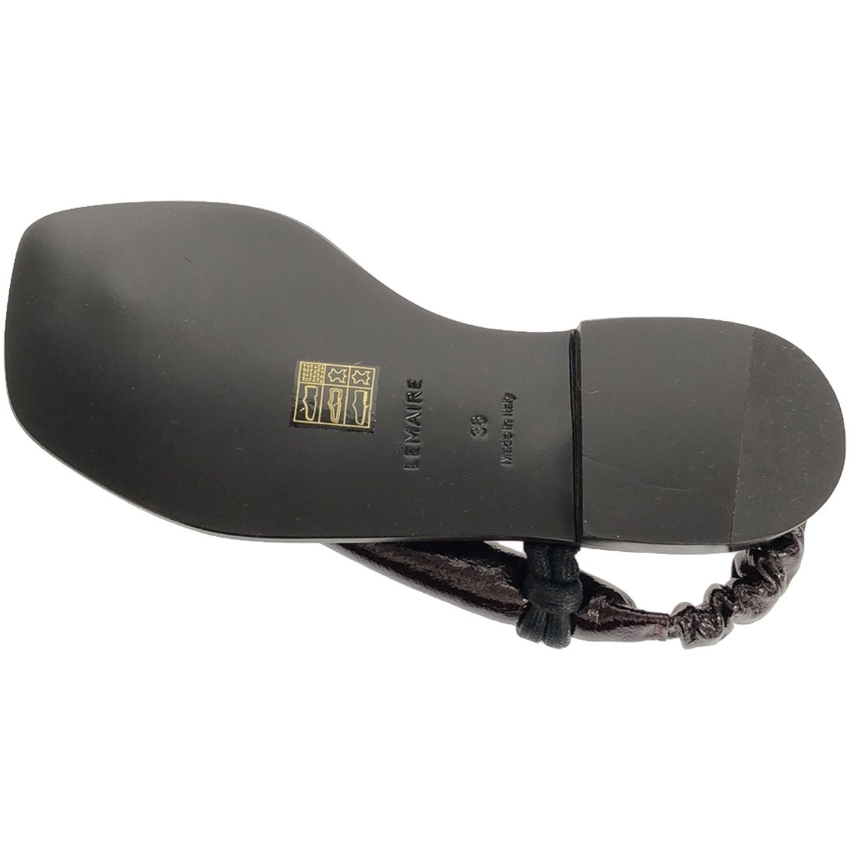 LEMAIRE ルメール Cloth Sandals レザーサンダル ブラック